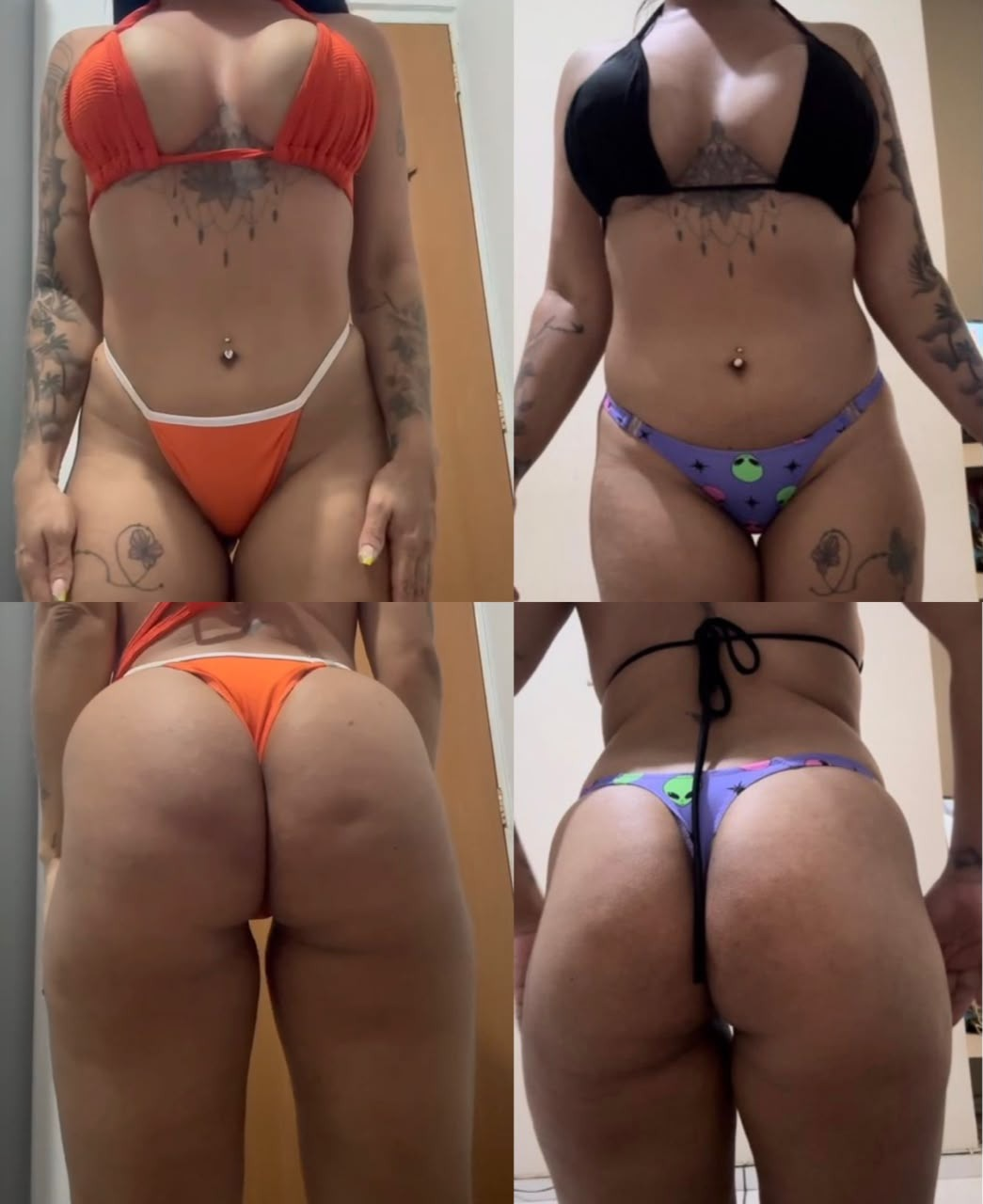 Antes e depois de aluna na consultoria online
