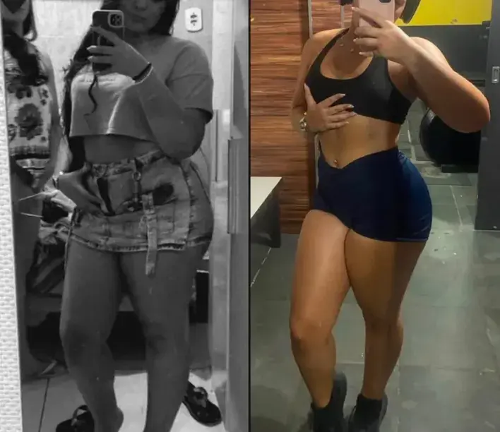 Antes e depois de aluno na consultoria online